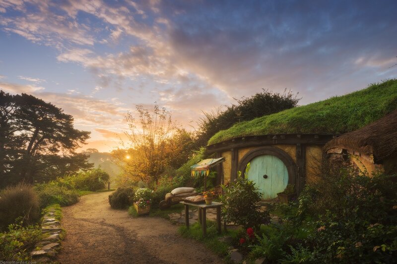 Hobbit House at Sunrise