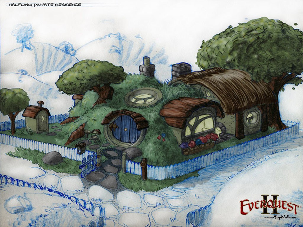 Hobbit house concept art