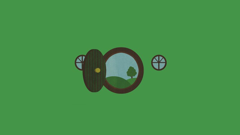 Hobbit House Entrance — Green