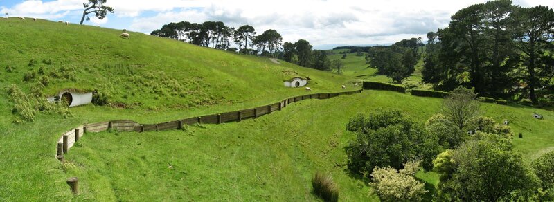 Hobbit Houses in a Valley