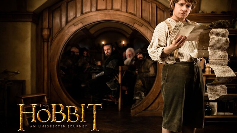 Hobbit Reading Scroll — Brown, Dramatic, Photograph, Dwarves
