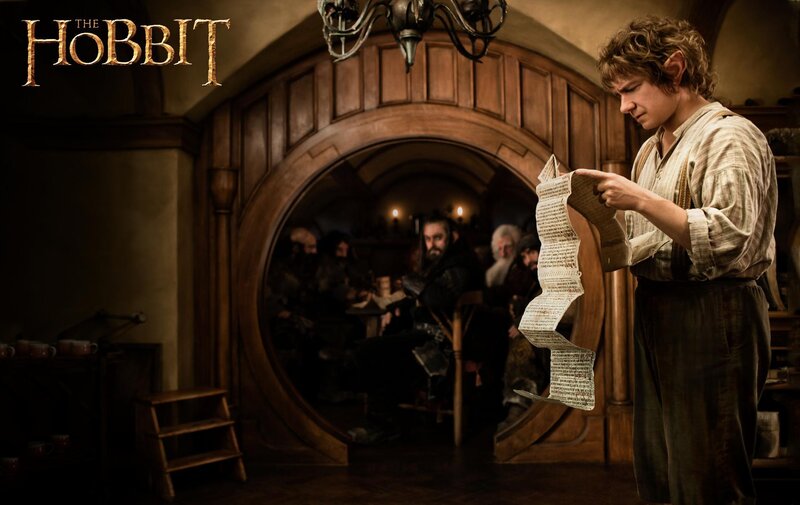Hobbit Reading Scroll — Brown