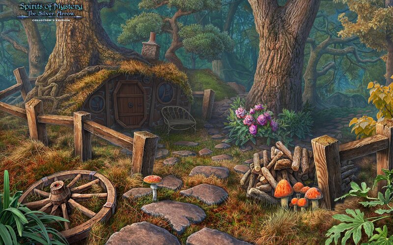 Hobbit-style House in Forest — Green