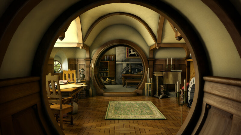 Hobbit-style Interior Room