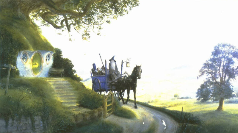 Hobbiton and the Blue Coach