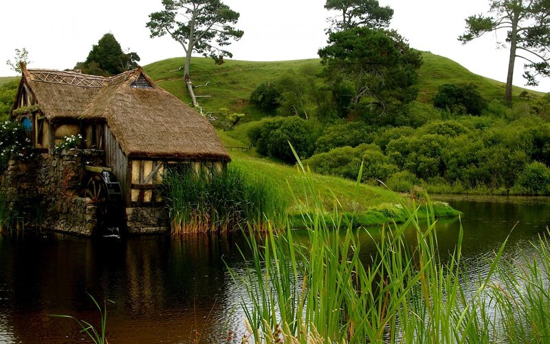 Hobbiton mill by the river