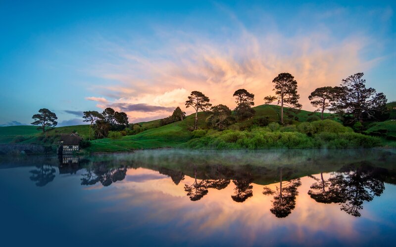 Hobbiton Village at Dawn