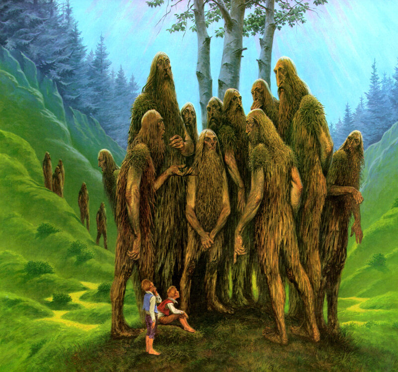 Hobbits meet the Ents