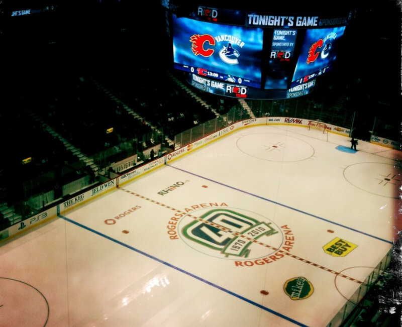 hockey game at rogers arena