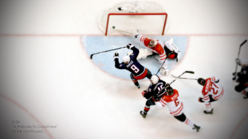Hockey goal action