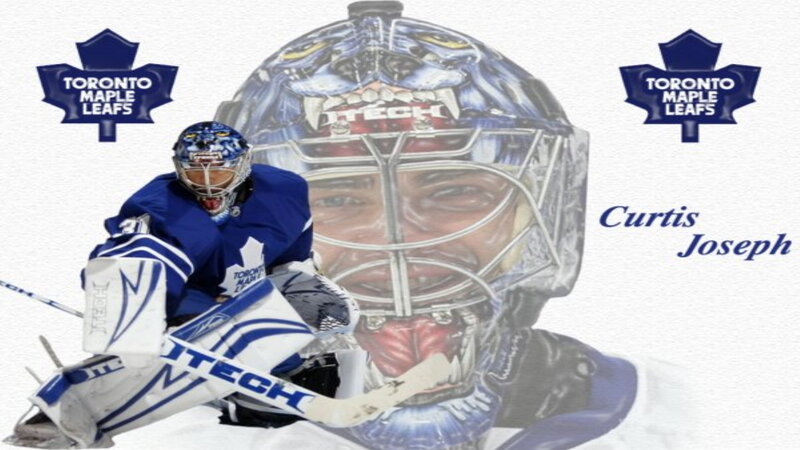 Hockey Goalie in Action — Blue, Dynamic, Digital Art