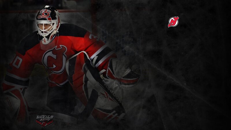 Hockey Goalie in Action — Red