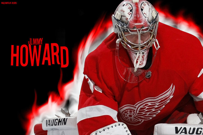 Hockey Goalie in Red