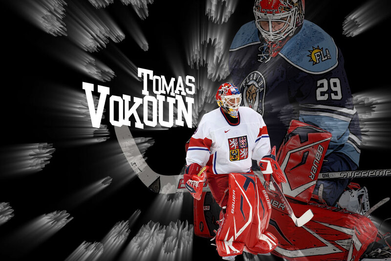 Hockey Goalie in Uniform — Black