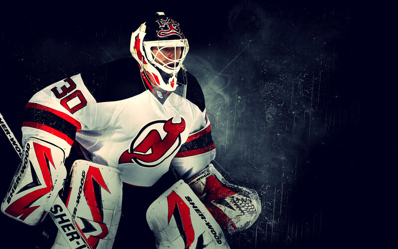 Hockey Goalie in Uniform