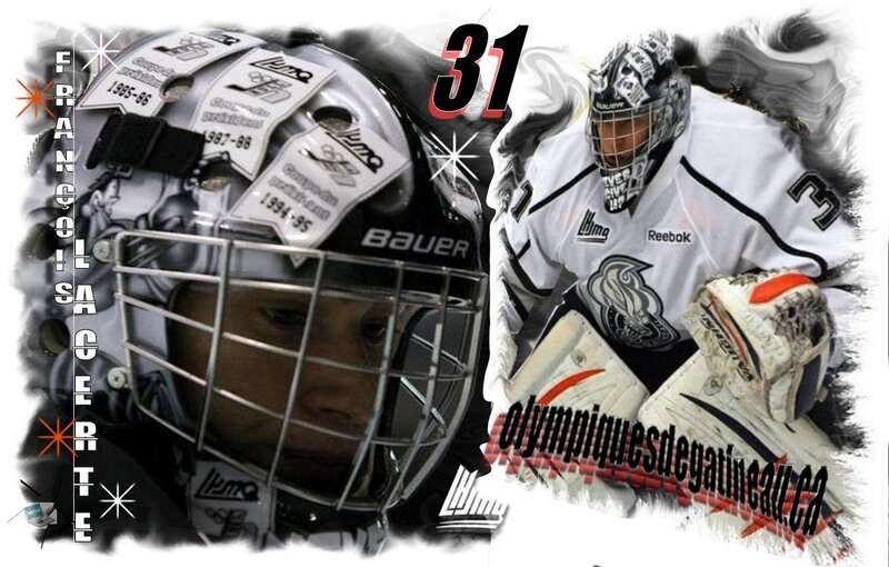 Hockey Goalie in Uniform — White, Dynamic
