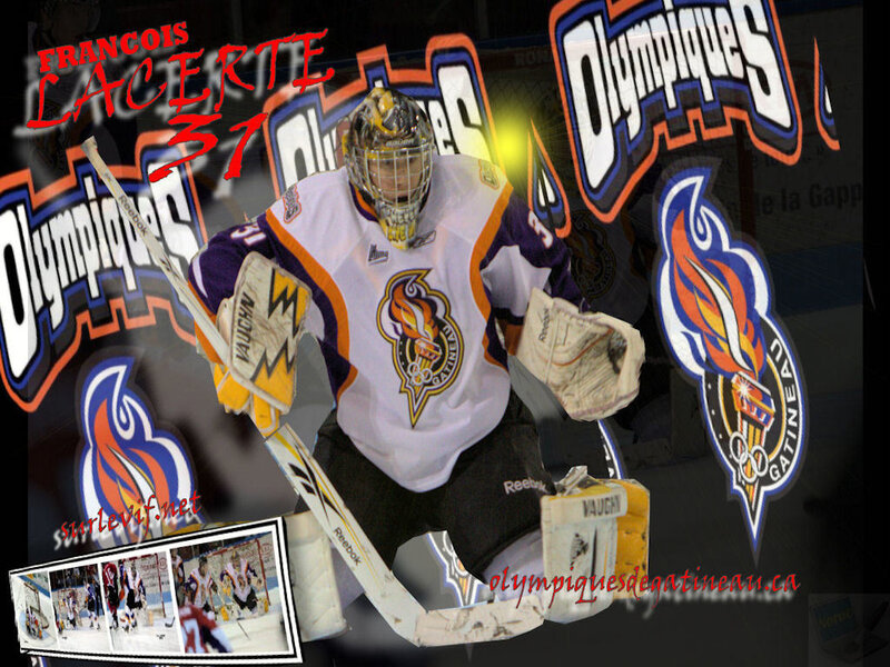 Hockey Goalie in Uniform — White