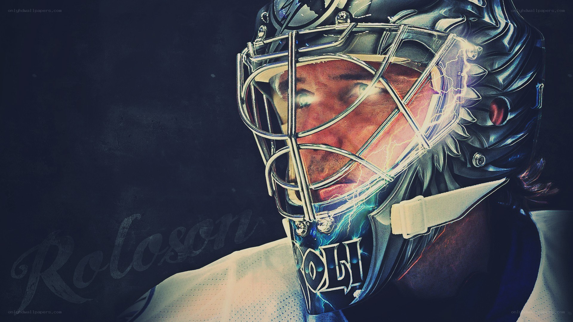 hockey goalie portrait