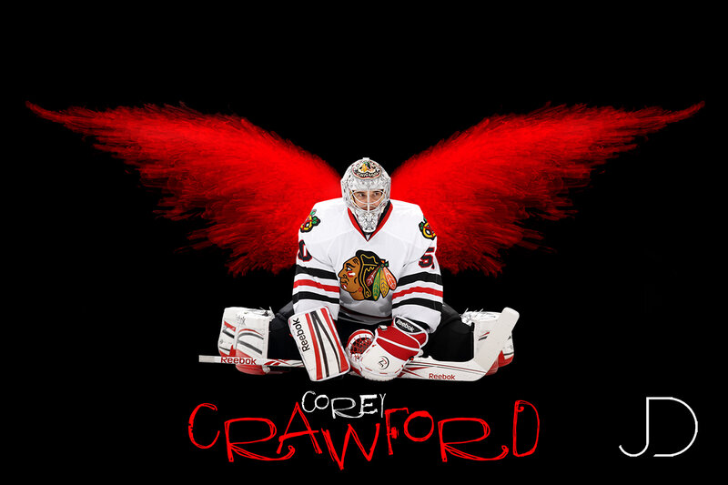Hockey Goalie with Wings