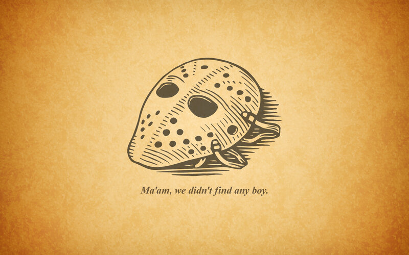 Hockey Mask Illustration