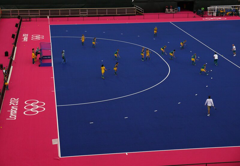 Hockey match at London 2012 Olympics