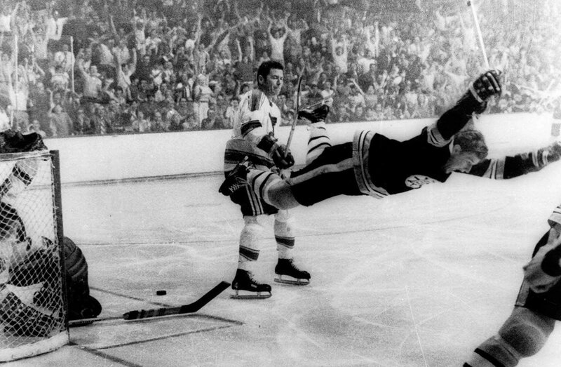 Hockey Player Falling