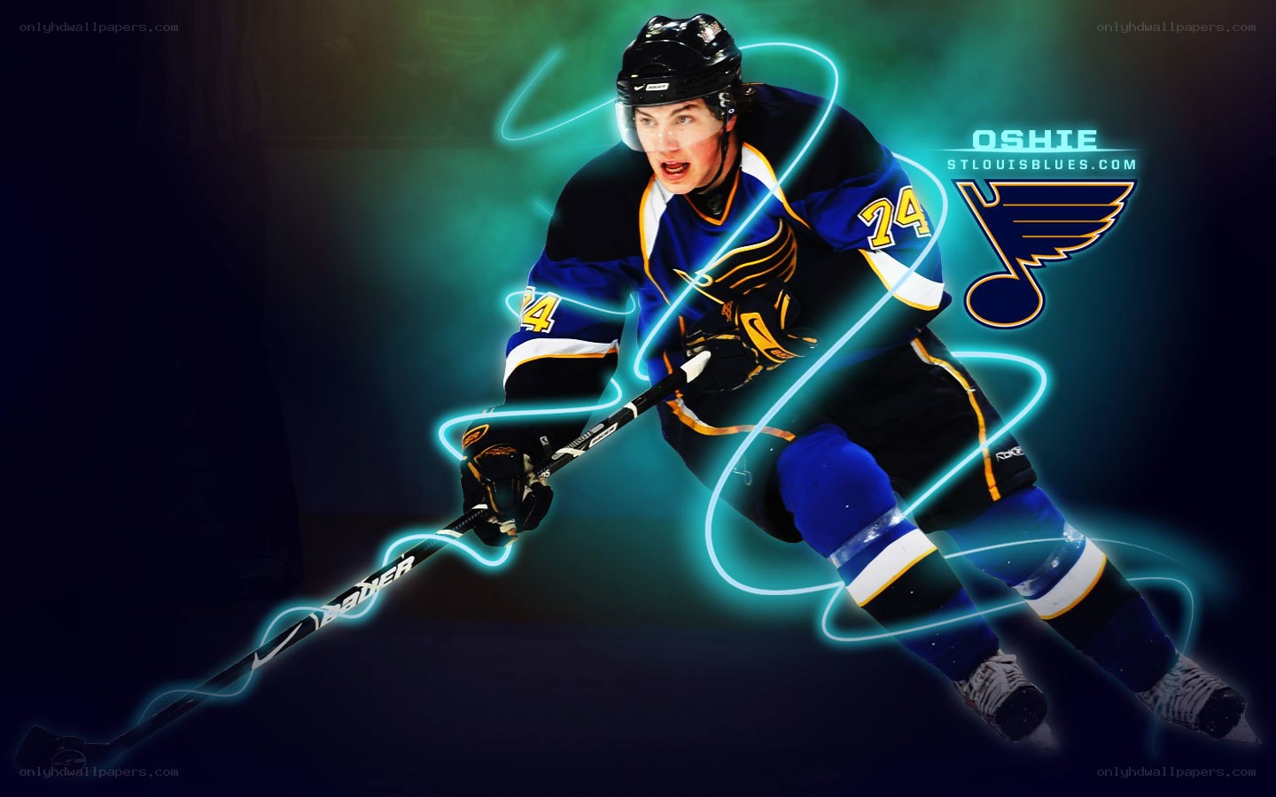 hockey player in action