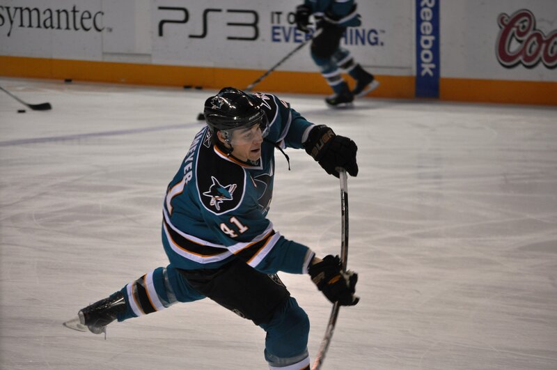 hockey player in action