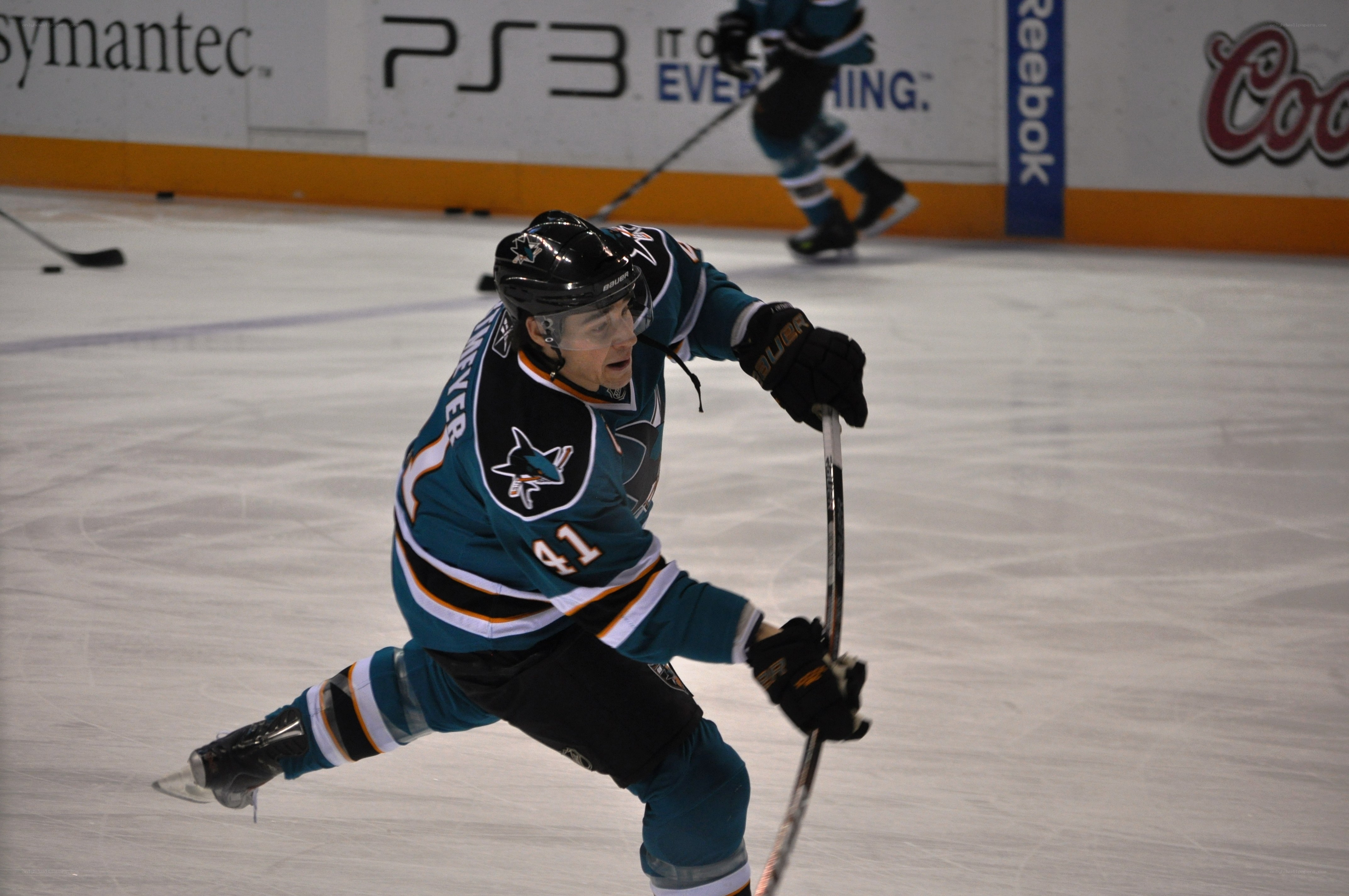 hockey player in action