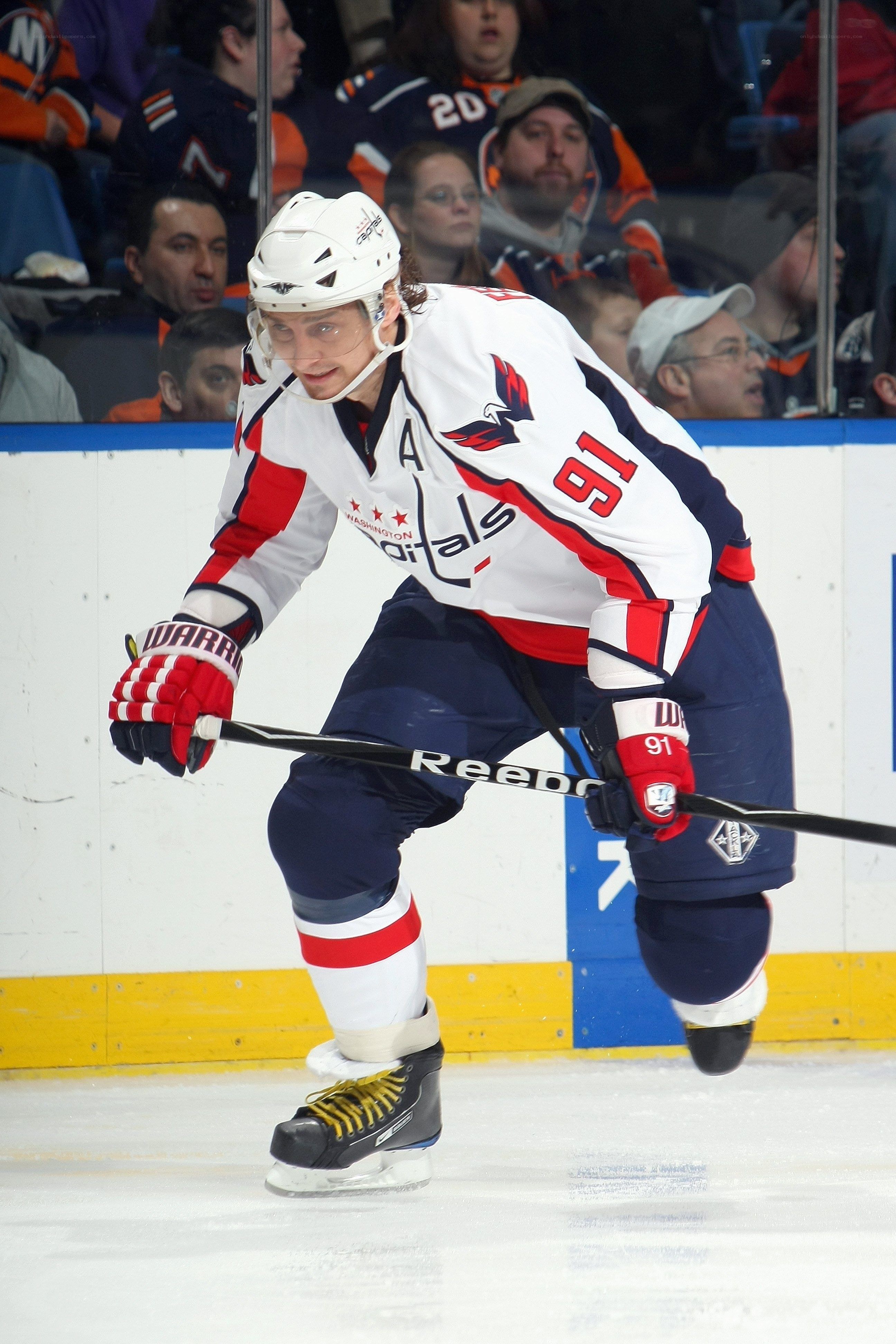 Hockey player in action