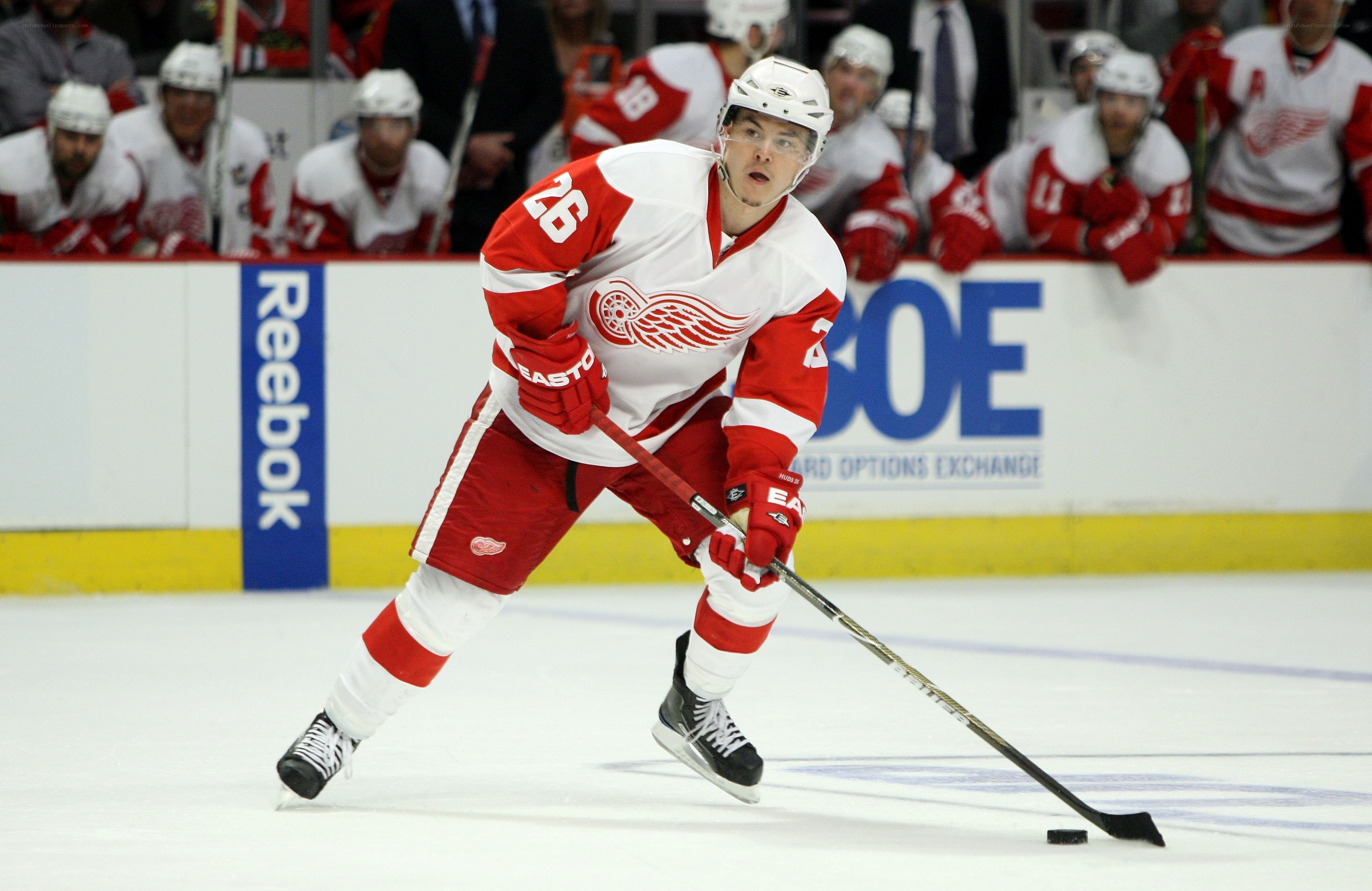 Hockey player in action