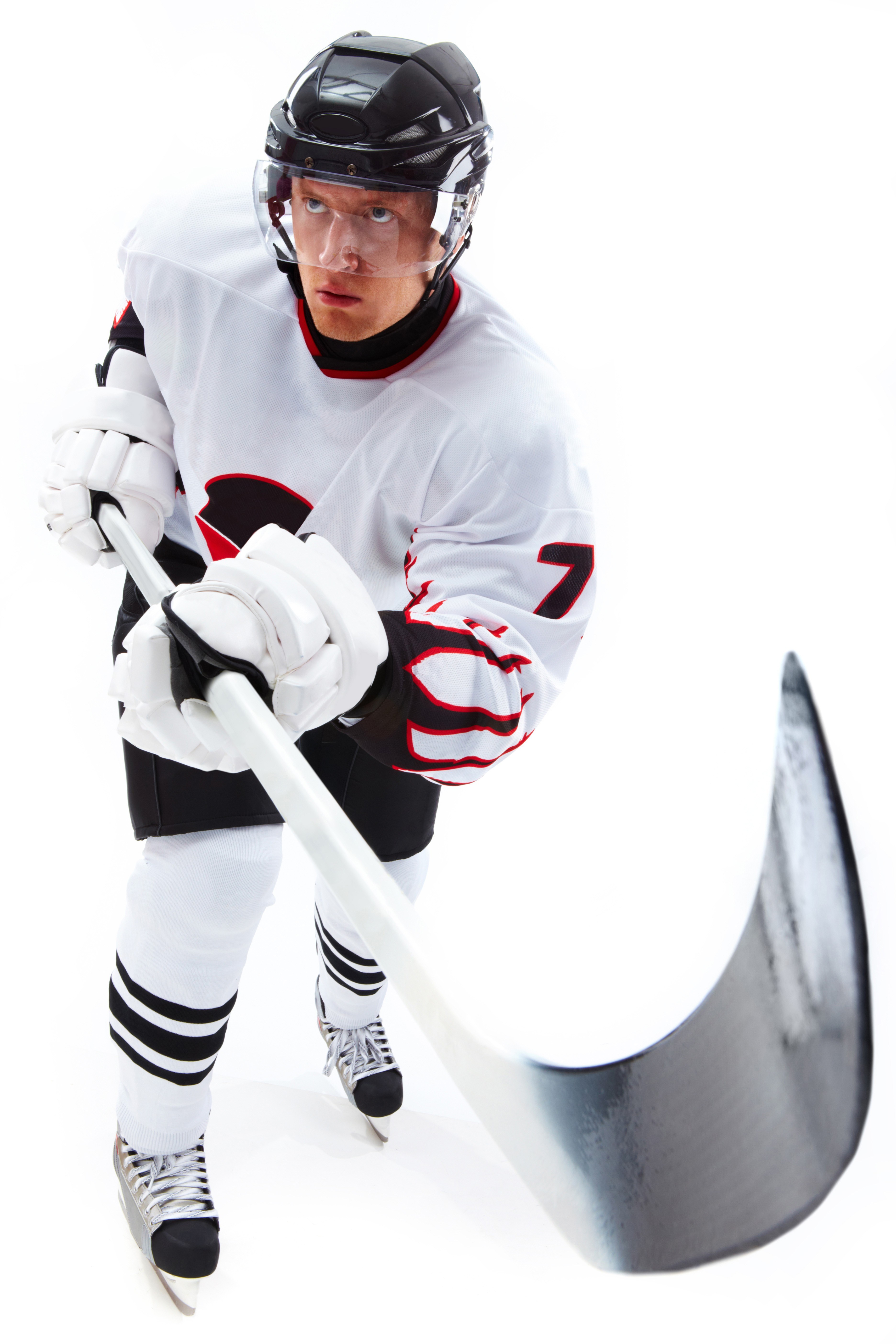 hockey player in action
