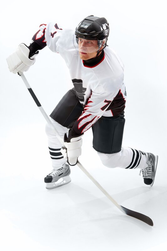 hockey player in action