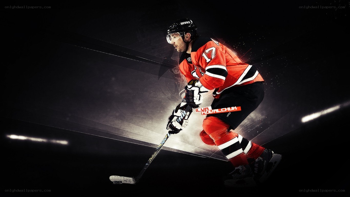 hockey player in action