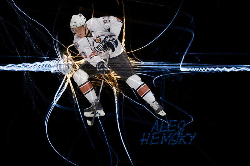 hockey player in action