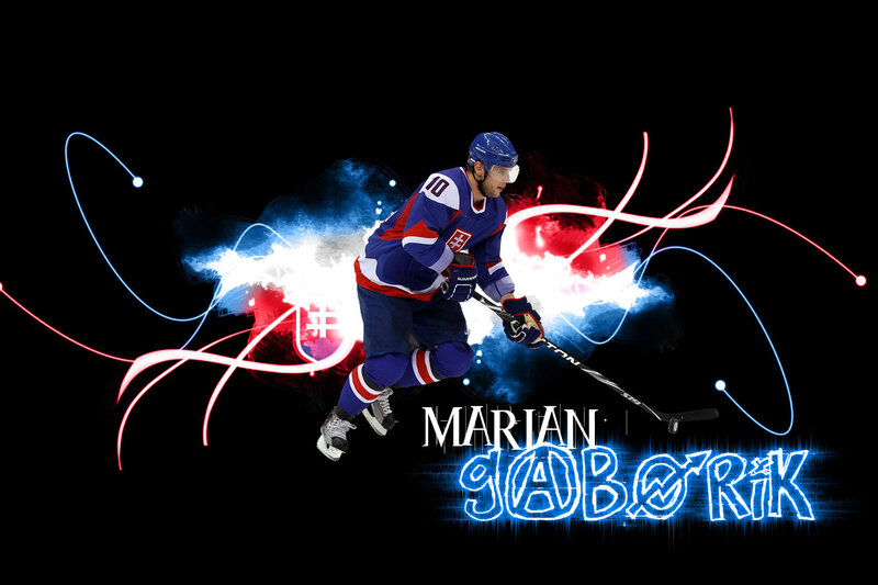 Hockey Player in Action — Black, Dynamic