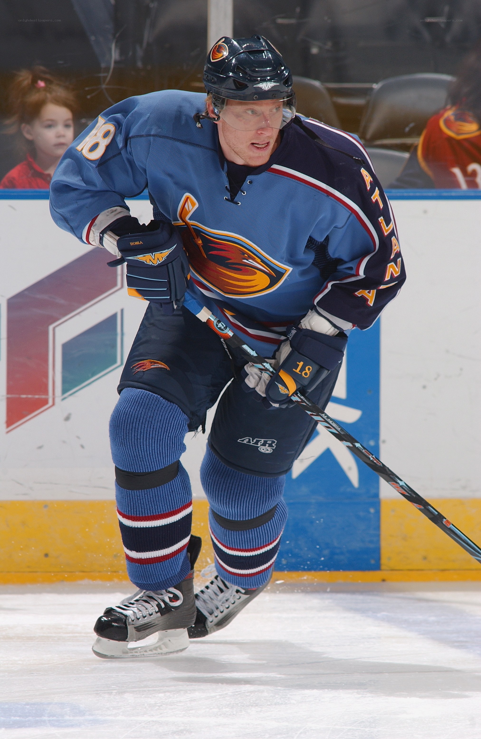 Hockey player in action on ice