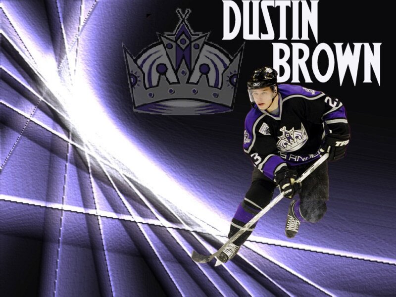 Hockey Player in Action — Purple