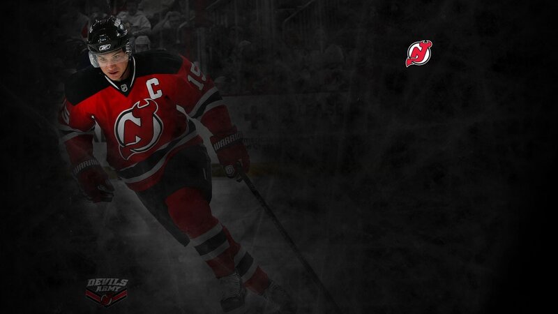 Hockey Player in Action — Red, Dramatic, Photograph