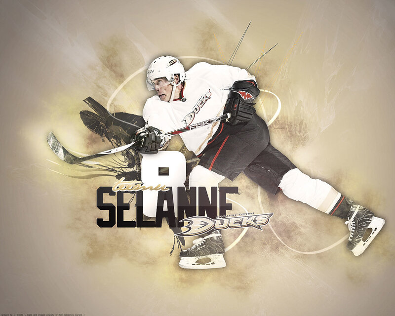 Hockey Player in Action — White
