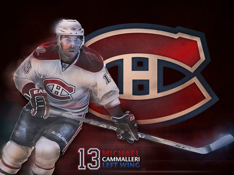 Hockey Player in Uniform — Red, Dramatic, Digital Art