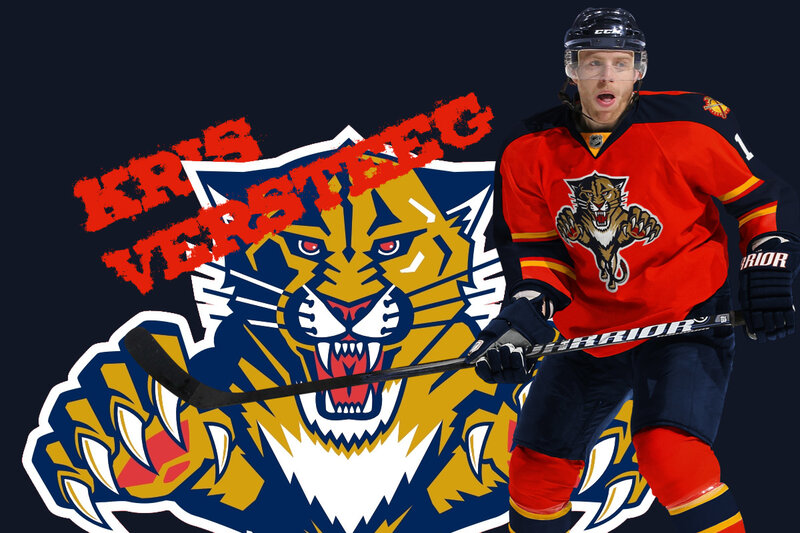 Hockey Player in Uniform — Red