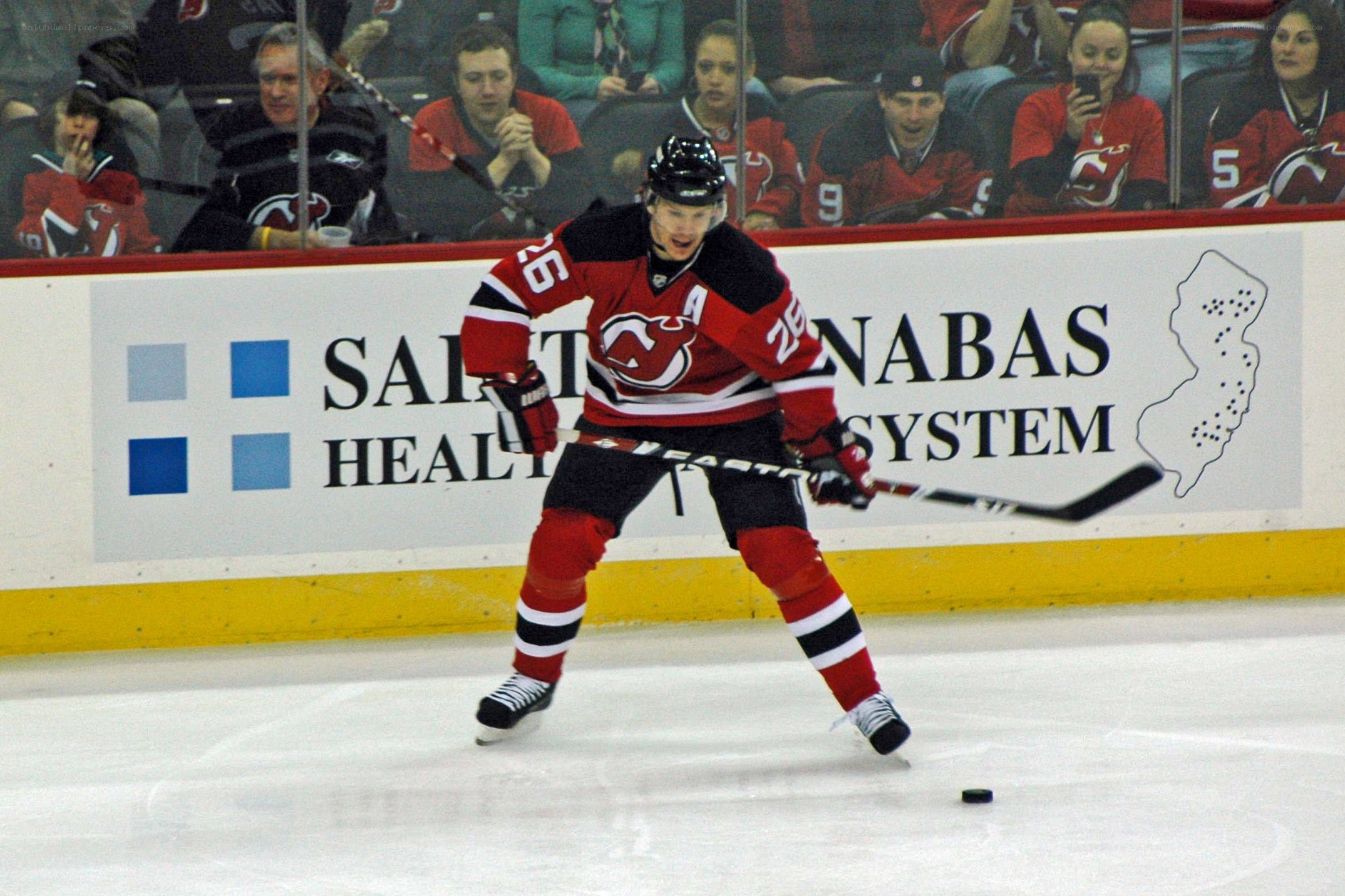 hockey player on ice