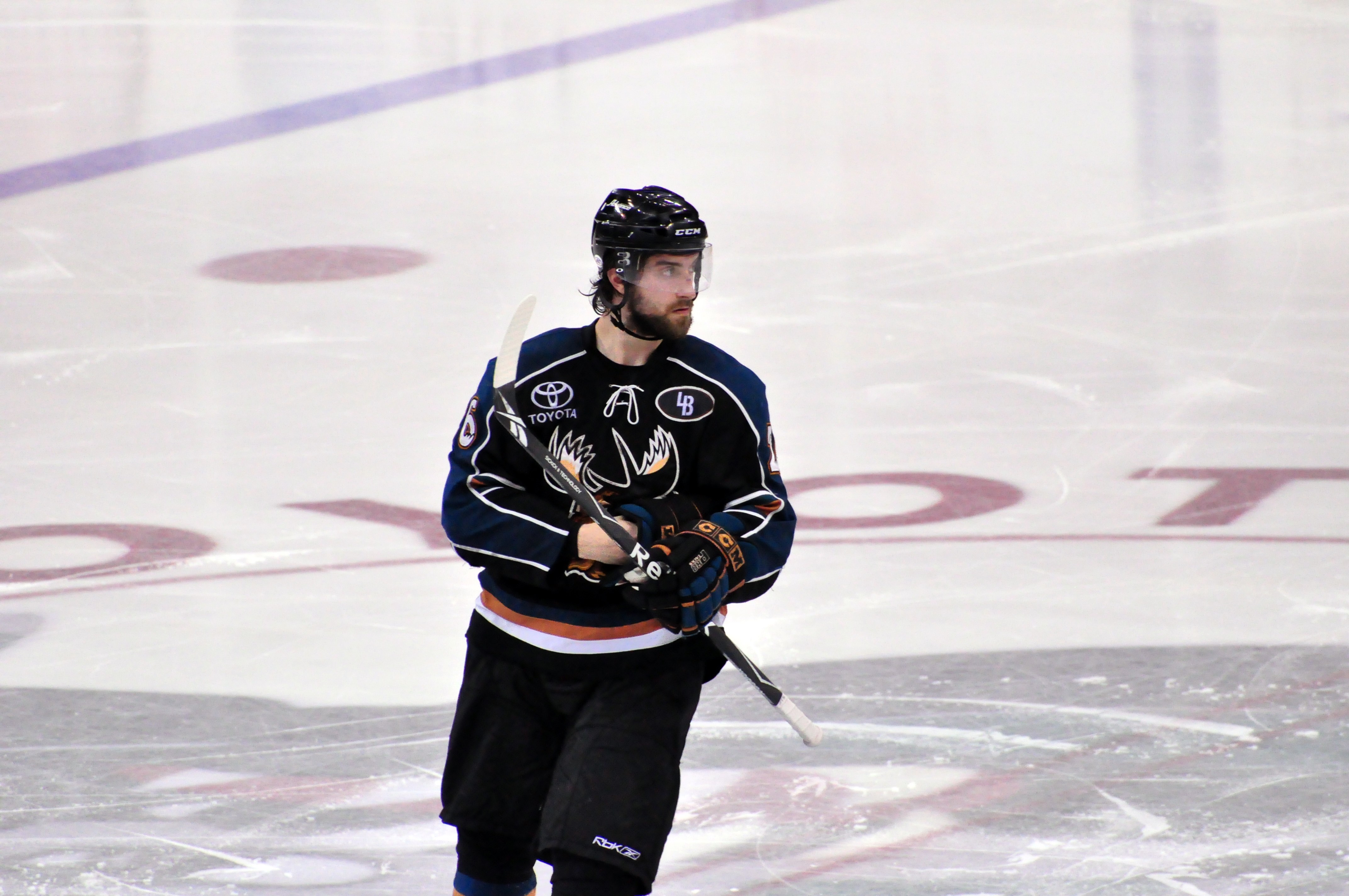 hockey player on ice