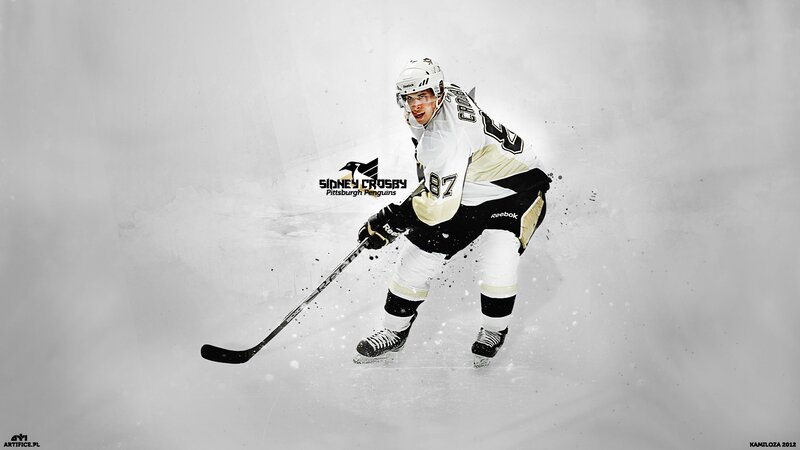 Hockey Player on Ice — White, Dynamic