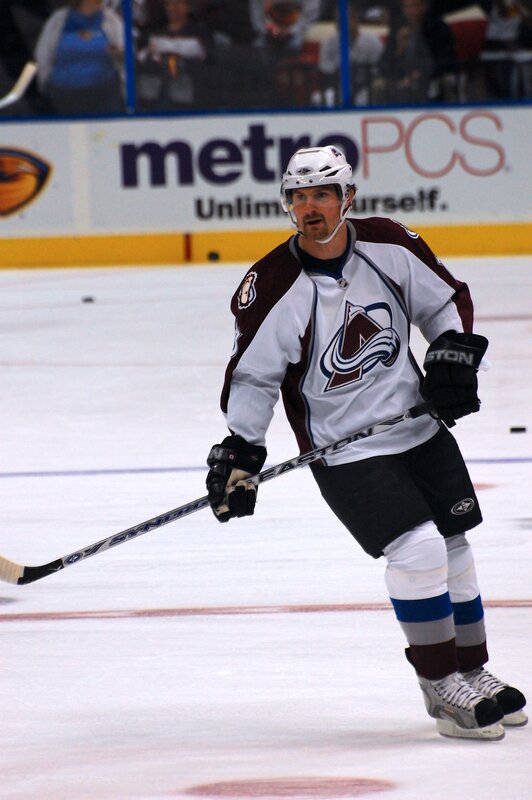 Hockey player on the ice