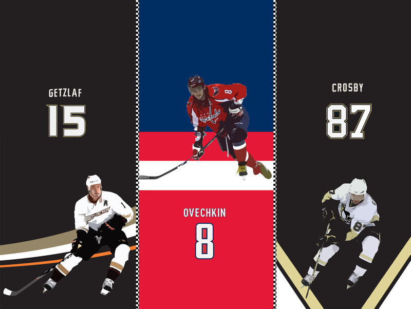 Hockey Players Artwork