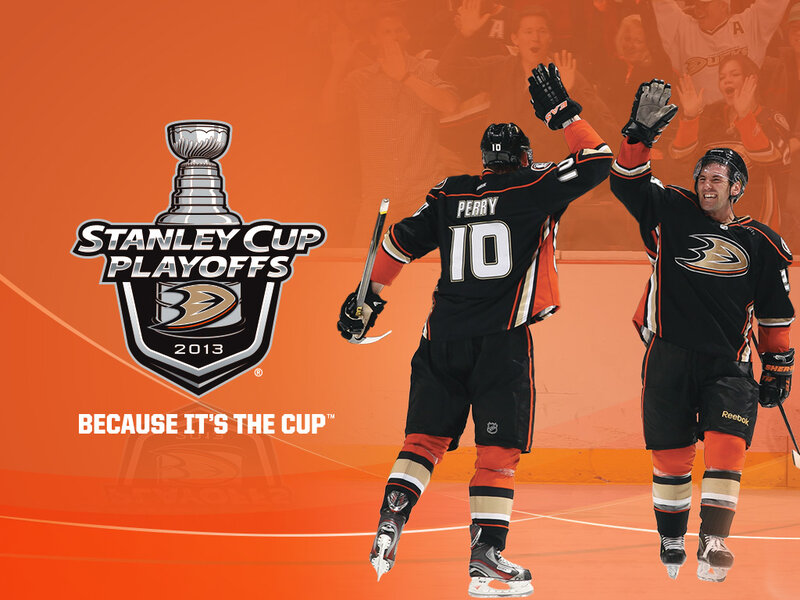 Hockey Players Celebrating — Orange