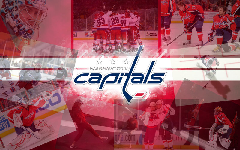 Hockey Players Celebrating — Red