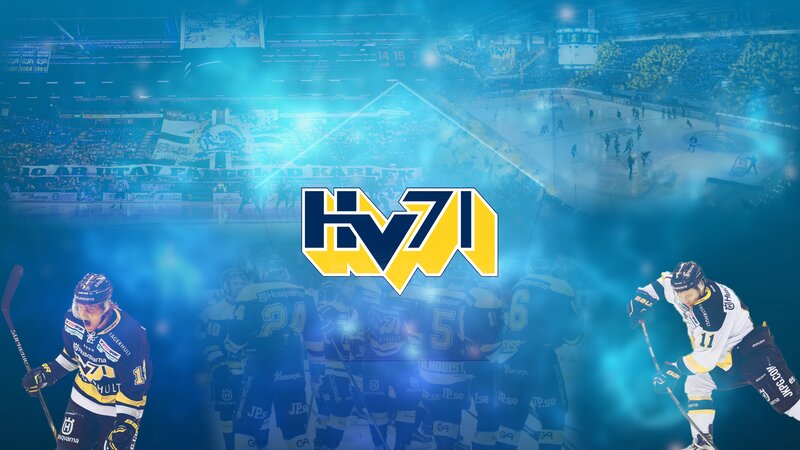 Hockey Players in Action — Blue, Dynamic, Night